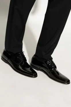 Dolce & Gabbana CZARNY Skórzane buty