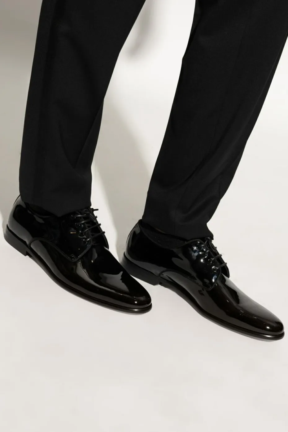 Dolce & Gabbana CZARNY Skórzane buty