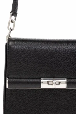 Dolce & Gabbana CZARNY Skórzana torba na ramię
