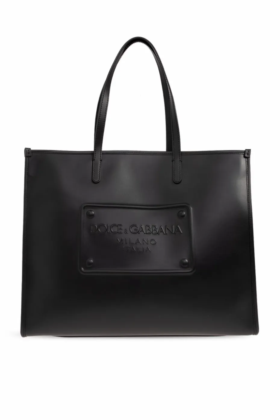 Dolce & Gabbana CZARNY Skórzana torba typu ‘shopper’