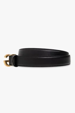 Dolce & Gabbana CZARNY Skórzany pasek