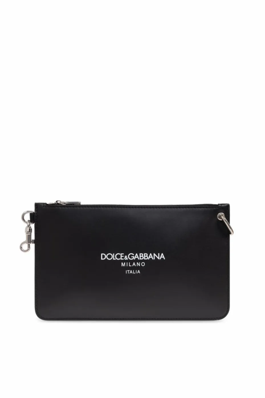 Dolce & Gabbana CZARNY Skórzana torba na ramię