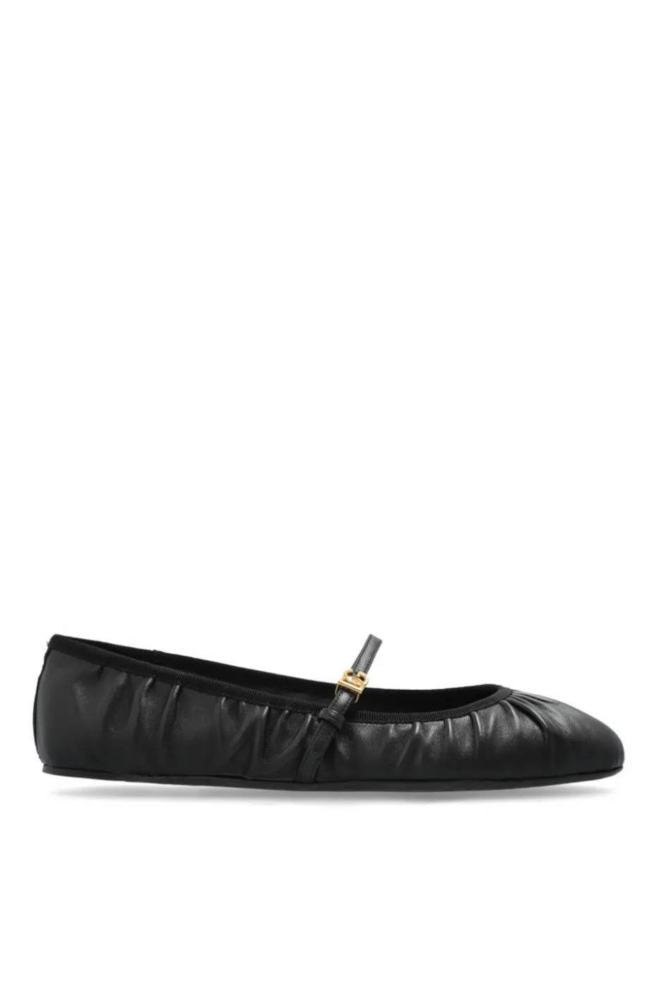 Dolce & Gabbana CZARNY Skórzane baleriny