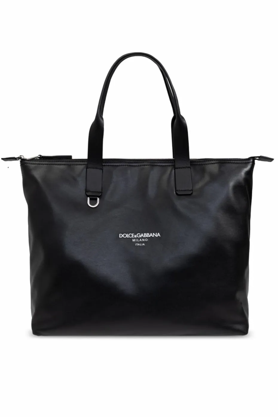Dolce & Gabbana CZARNY Skórzana torba typu `shopper`