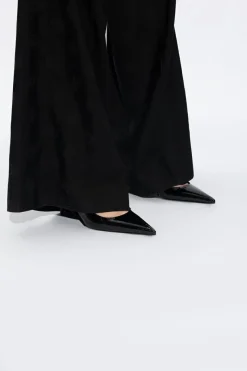 Dolce & Gabbana CZARNY Skórzane buty na obcasie