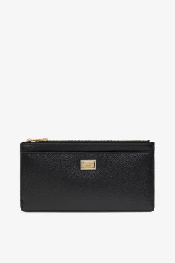 Dolce & Gabbana CZARNY Skórzane etui na karty