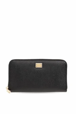 Dolce & Gabbana CZARNY Skórzany portfel