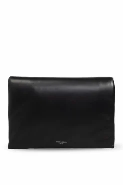 Dolce & Gabbana CZARNY Skórzane torba na ramię