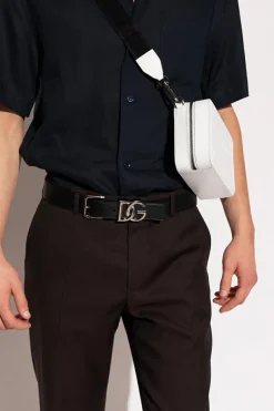 Dolce & Gabbana CZARNY Skórzany pasek
