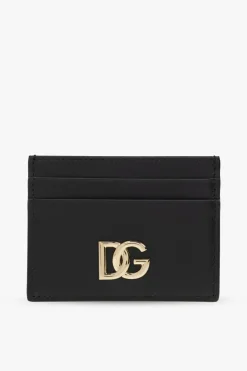 Dolce & Gabbana CZARNY Skórzane etui na karty