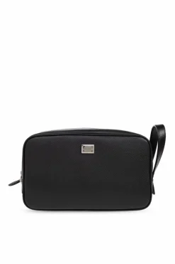 Dolce & Gabbana CZARNY Skórzana torba do ręki