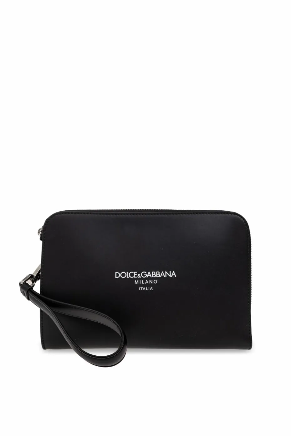 Dolce & Gabbana CZARNY Skórzana torba do ręki