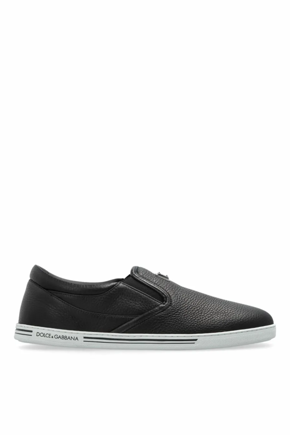 Dolce & Gabbana CZARNY Skórzane buty sportowe