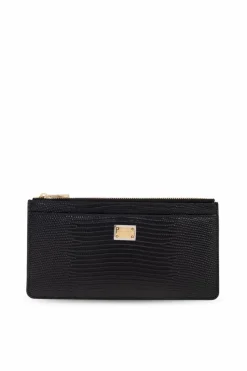 Dolce & Gabbana CZARNY Skórzany portfel
