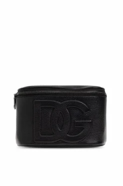 Dolce & Gabbana CZARNY Skórzana torba na pas
