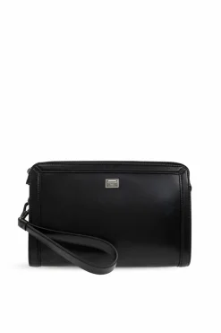 Dolce & Gabbana CZARNY Skórzana torba do ręki