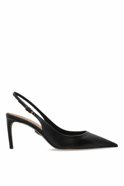 Dolce & Gabbana CZARNY Skórzane buty na obcasie