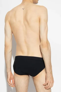 Dolce & Gabbana CZARNY Slipy kąpielowe