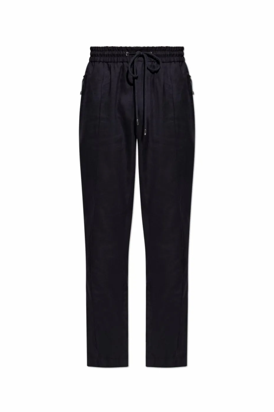 Dolce & Gabbana CZARNY Spodnie z przeszyciami