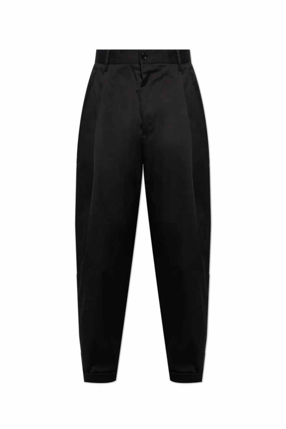 Dolce & Gabbana CZARNY Spodnie w kant