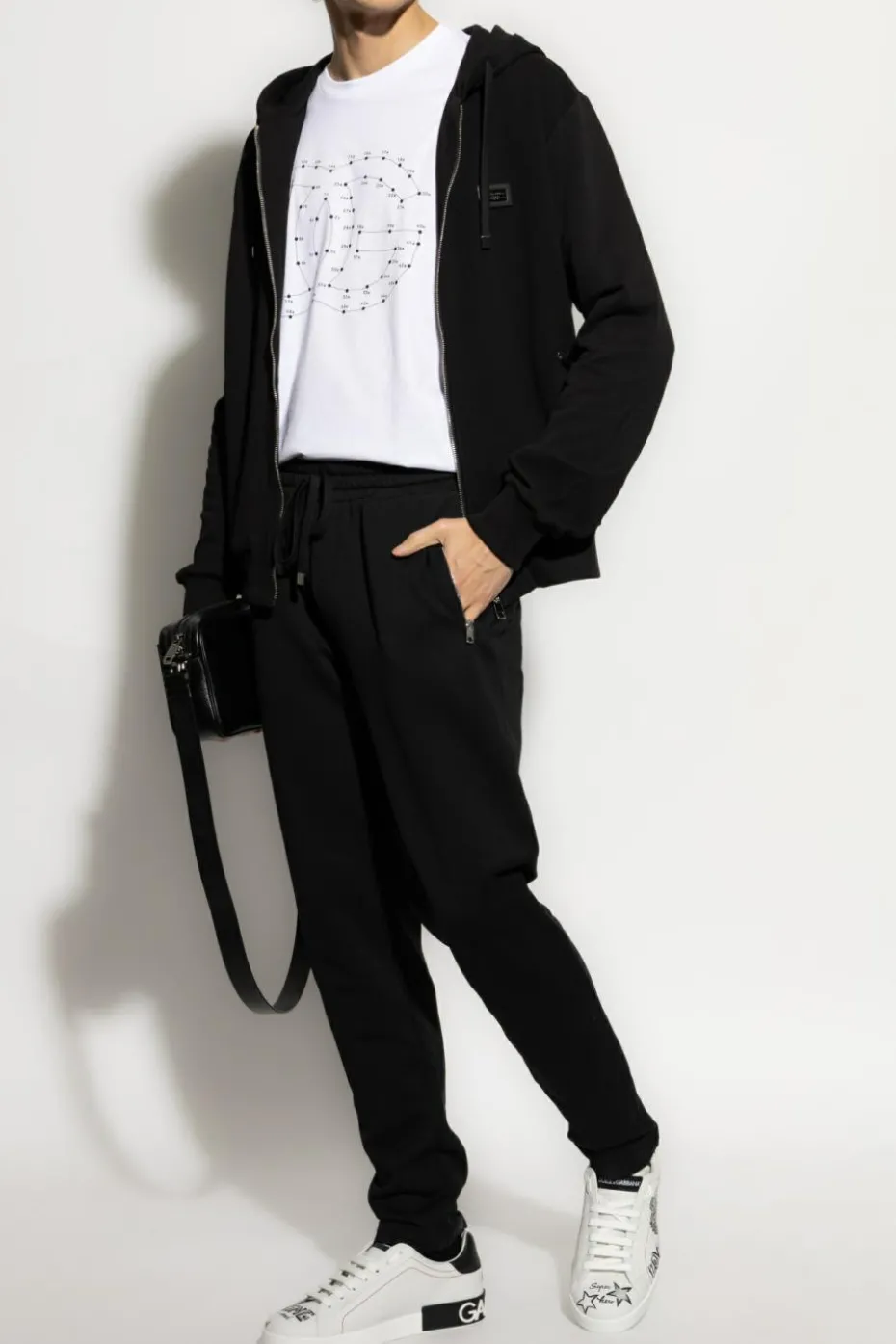 Dolce & Gabbana CZARNY Spodnie dresowe