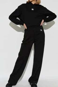 Dolce & Gabbana CZARNY Spodnie dresowe