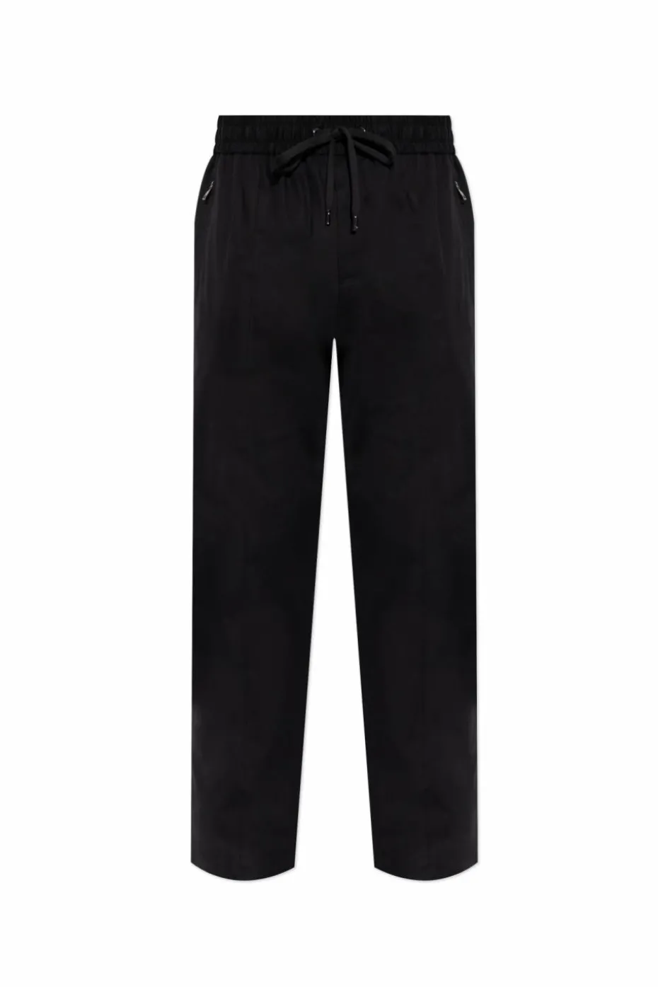 Dolce & Gabbana CZARNY Spodnie o luźnym kroju