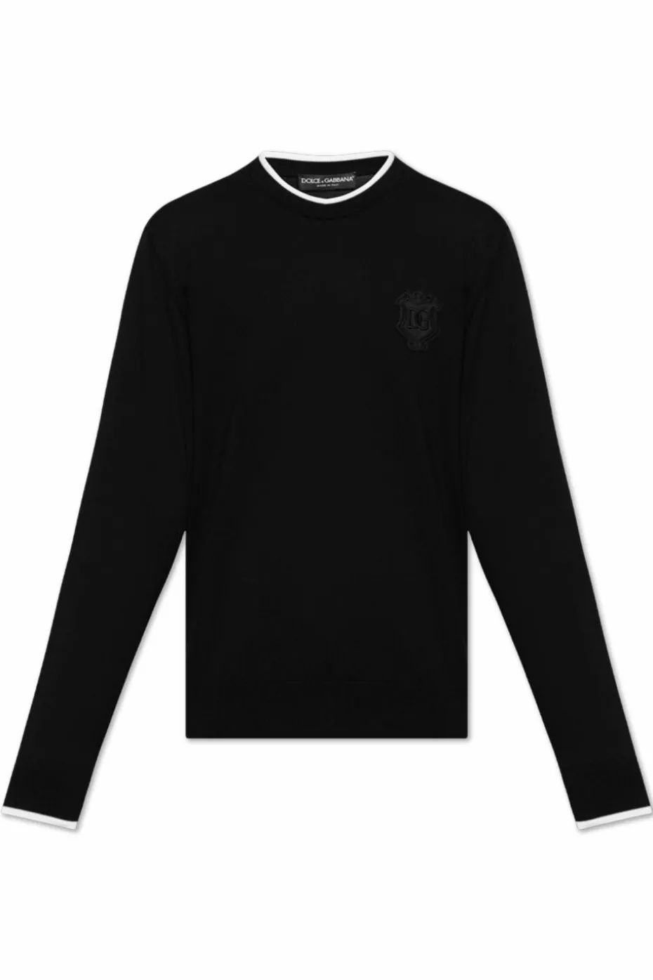 Dolce & Gabbana CZARNY Sweter z logo