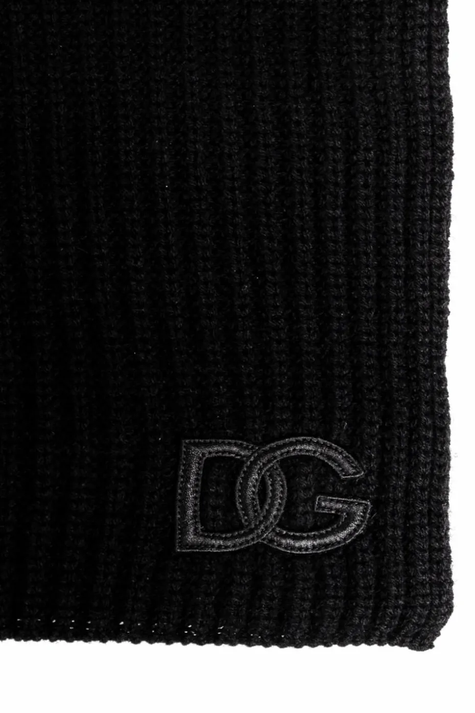 Dolce & Gabbana CZARNY Szal z logo
