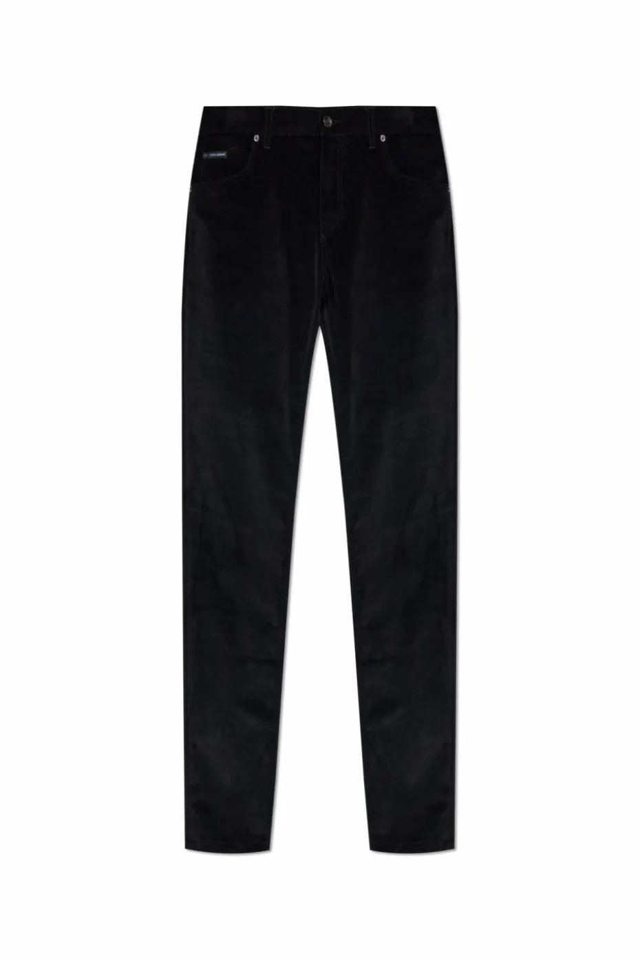 Dolce & Gabbana CZARNY Sztruksowe spodnie
