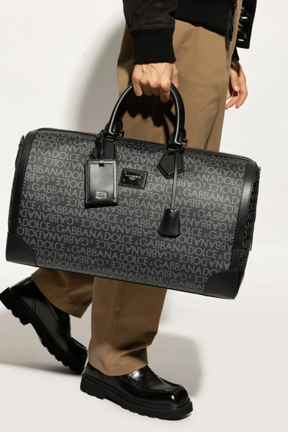 Dolce & Gabbana CZARNY Torba podręczna z monogramem