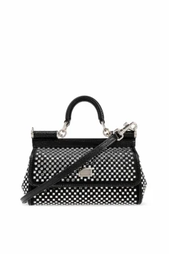 Dolce & Gabbana CZARNY Torba na ramię `Sicily Small`