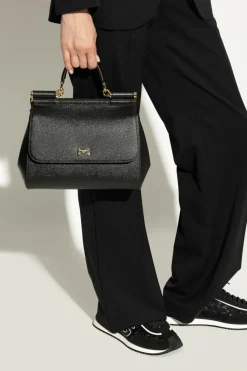 Dolce & Gabbana CZARNY Torba do ręki `Sicily Large`