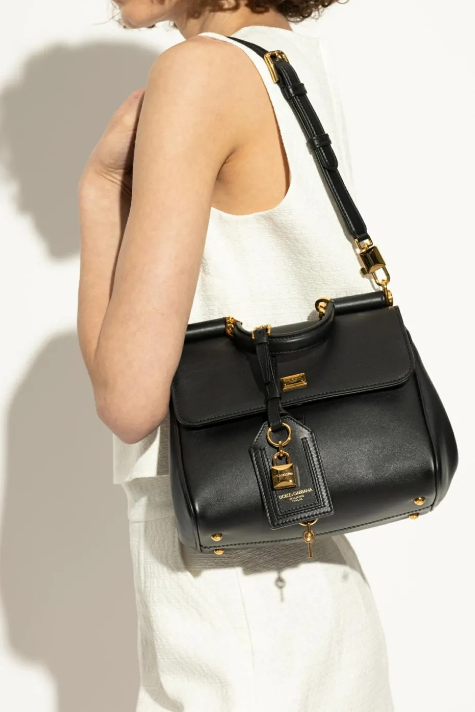 Dolce & Gabbana CZARNY Torba do ręki `Sicily`
