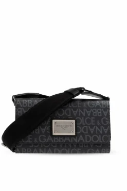 Dolce & Gabbana CZARNY Torba na ramię z logo