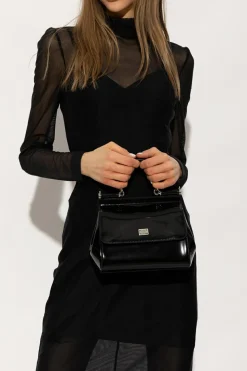 Dolce & Gabbana CZARNY Torba na ramię ‘Sicily Small’