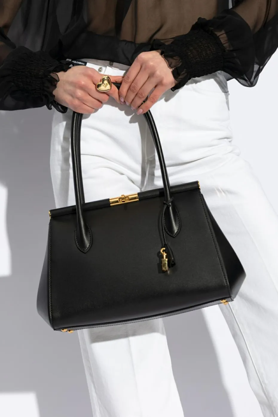 Dolce & Gabbana CZARNY Torba na ramię `Marlene`