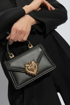 Dolce & Gabbana CZARNY Torba na ramię ‘Devotion’
