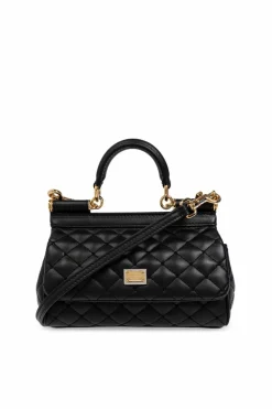 Dolce & Gabbana CZARNY Torba na ramię `Small Sicily`