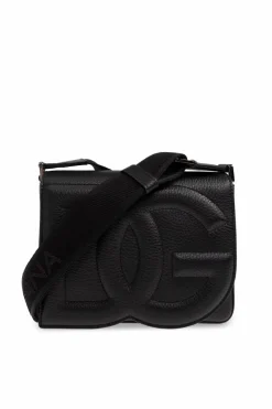 Dolce & Gabbana CZARNY Torba na ramię ‘Medium DG Logo Bag’