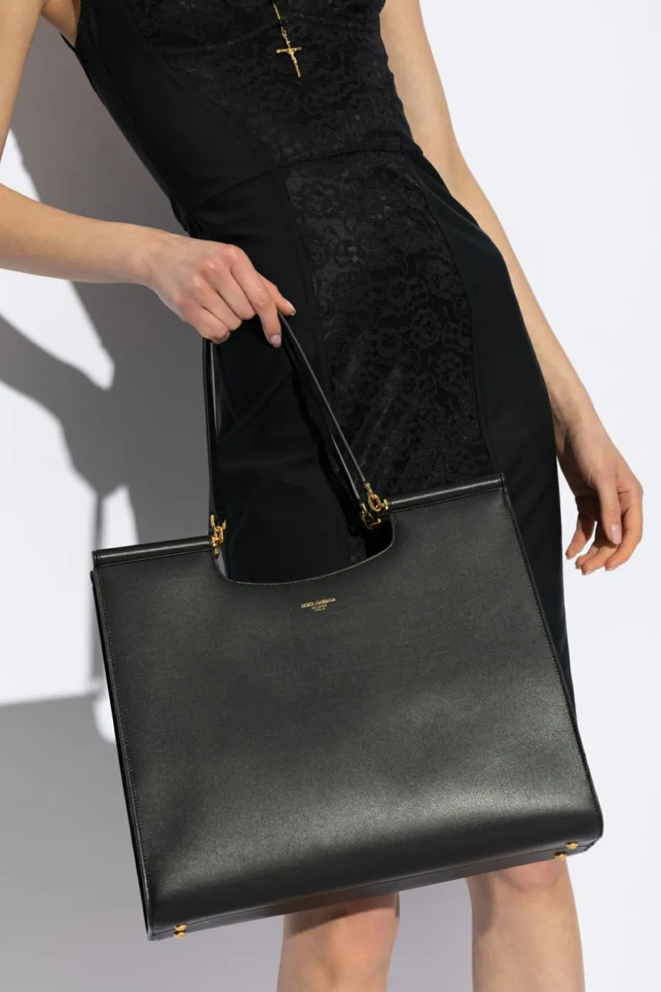 Dolce & Gabbana CZARNY Torba do ręki `Sicily`