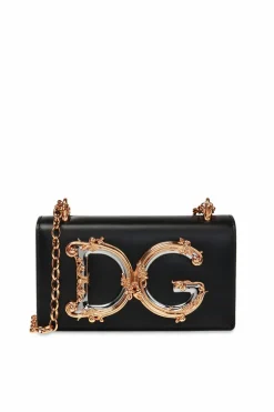 Dolce & Gabbana CZARNY Torba na ramię 'DG Girls'