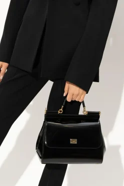 Dolce & Gabbana CZARNY Torba na ramię z logo