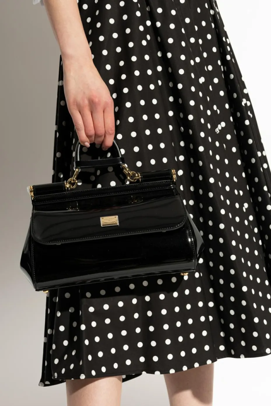 Dolce & Gabbana CZARNY Torba na ramię `Sicily`