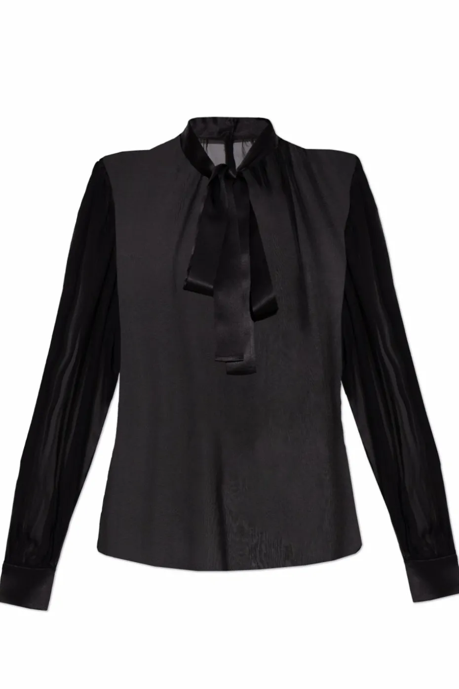 Dolce & Gabbana CZARNY Transparentna koszula