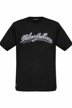 Dolce & Gabbana CZARNY T-shirt z logo