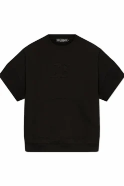 Dolce & Gabbana CZARNY T-shirt z kieszenią