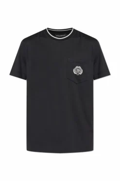 Dolce & Gabbana CZARNY T-shirt z kieszenią
