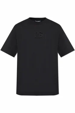Dolce & Gabbana CZARNY T-shirt z logo