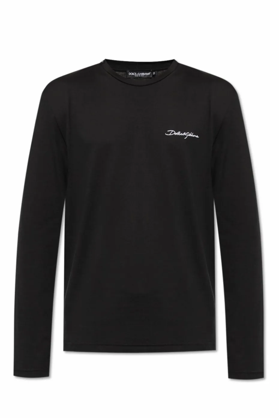 Dolce & Gabbana CZARNY T-shirt z długimi rękawami